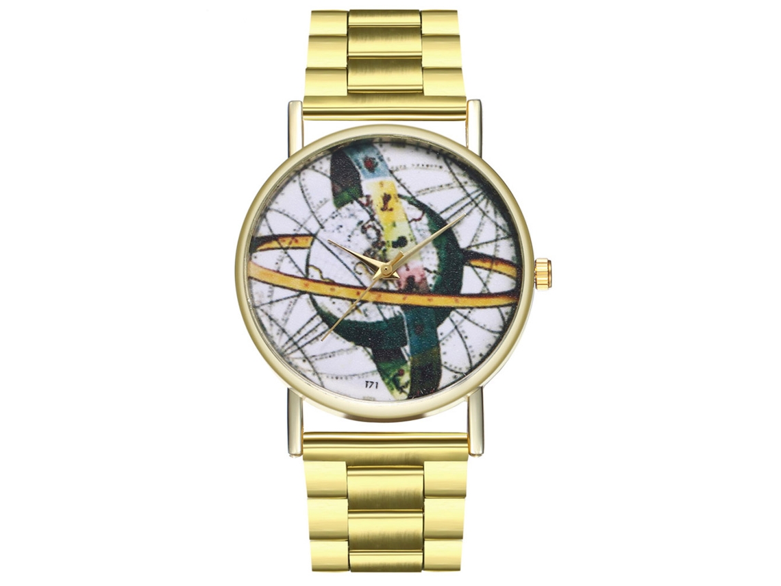 Reloj Unisex Rosa De Cuarzo Informal Con Bisel Redondo Y Correa De Cinta.