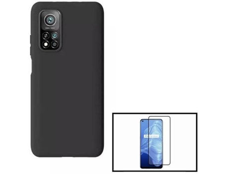 Kit Funda y Protector de Cristal Templado Xiaomi Mi 10T Pro 5G Full Cover Negro
