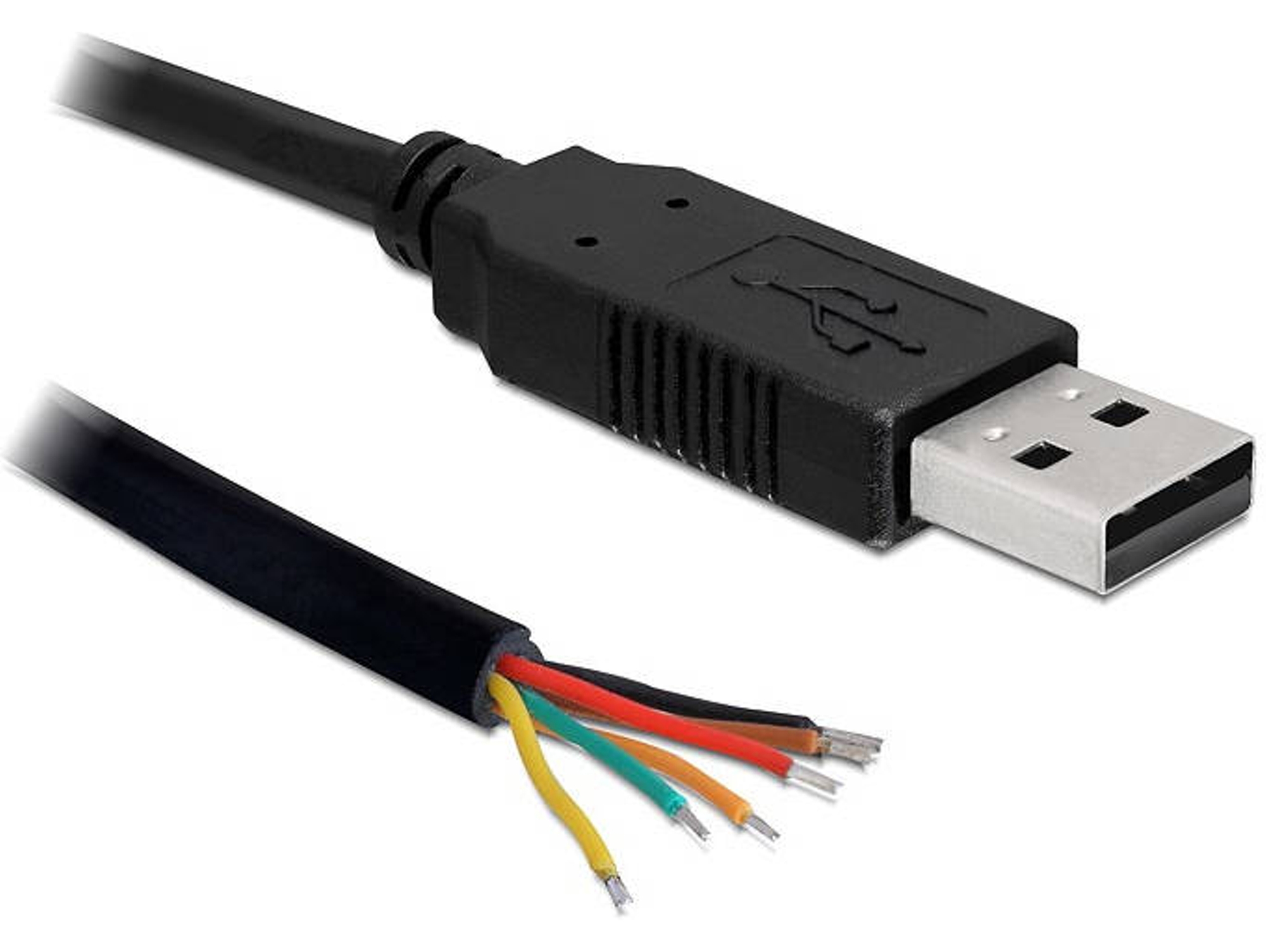 Cable USB DELOCK (USB - USB - 1.8 m - Negro)