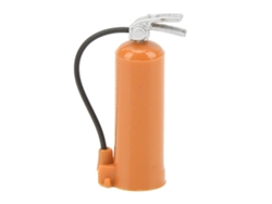 Extintor De Incendios Decorativo De Plástico Simulado Para Coches Rc 1/18 1/24 Axial Scx24 Naranja