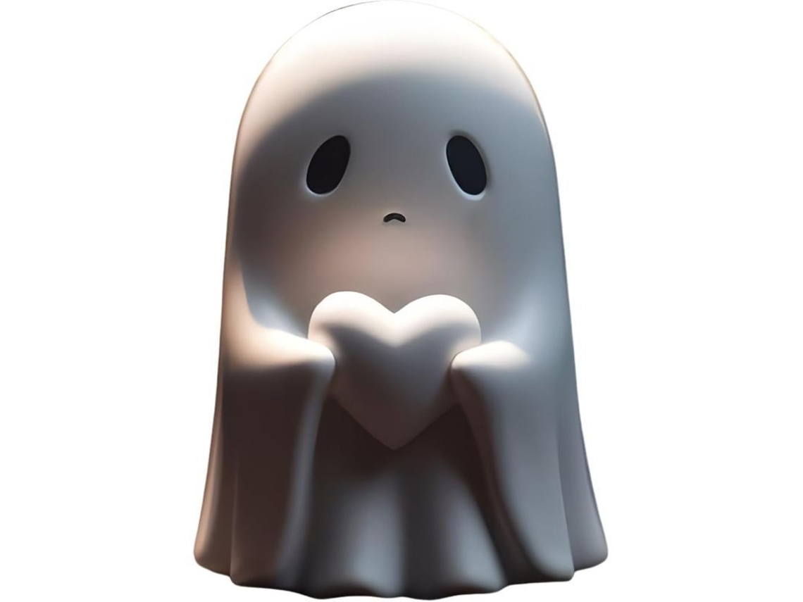 Figura de fantasma de resina Grosso para Halloween, adorno divertido y brillante 2024