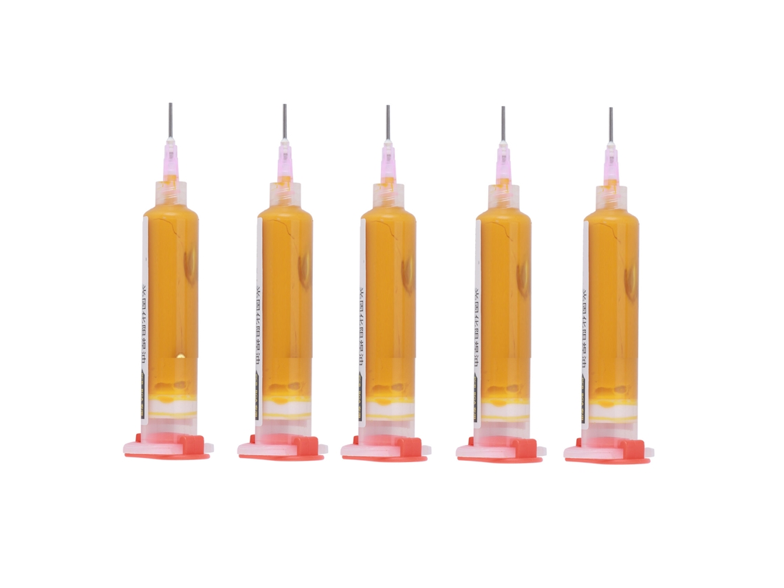 5 Unidades De Tinta Resistente A La Soldadura Curable Con Uv De 10 Cc Para Placas De Circuito Impreso (pcb) Amarilla