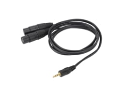 Cabo 3.5mm Macho Para 2 Xlr Fêmea 22awg Ofc Qualidade De Som Hi-fi Para Microfone Performance