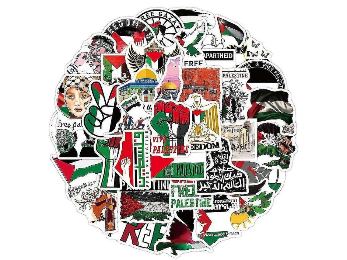 Bandera Palestina Grande De 90x150 Cm, Poliéster, Colorida, Para Gaza C Mxbc