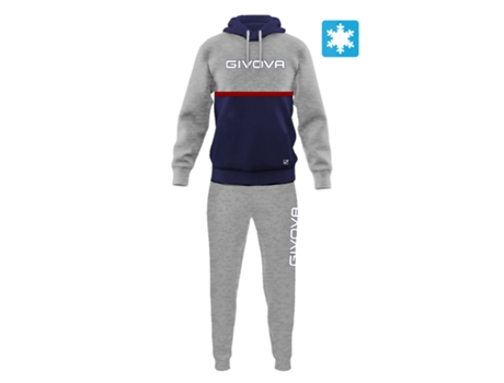 Chándal para Hombre GIVOVA (L - Lana - Gris)