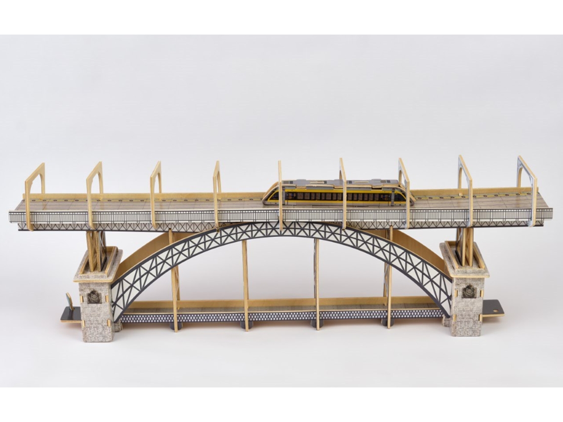 Puzzle 3D TRADEPORTUGAL de madera-Ponte Luiz I - Ponte D. Luís I- TradePortugal (Edad Mínima Recomendada: 10 años - 60 Piezas)