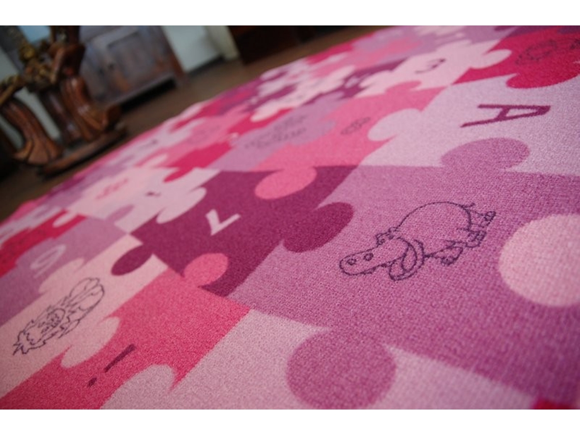 Alfombra Infantil Puzle Círculo Violeta (circulo 170 cm)