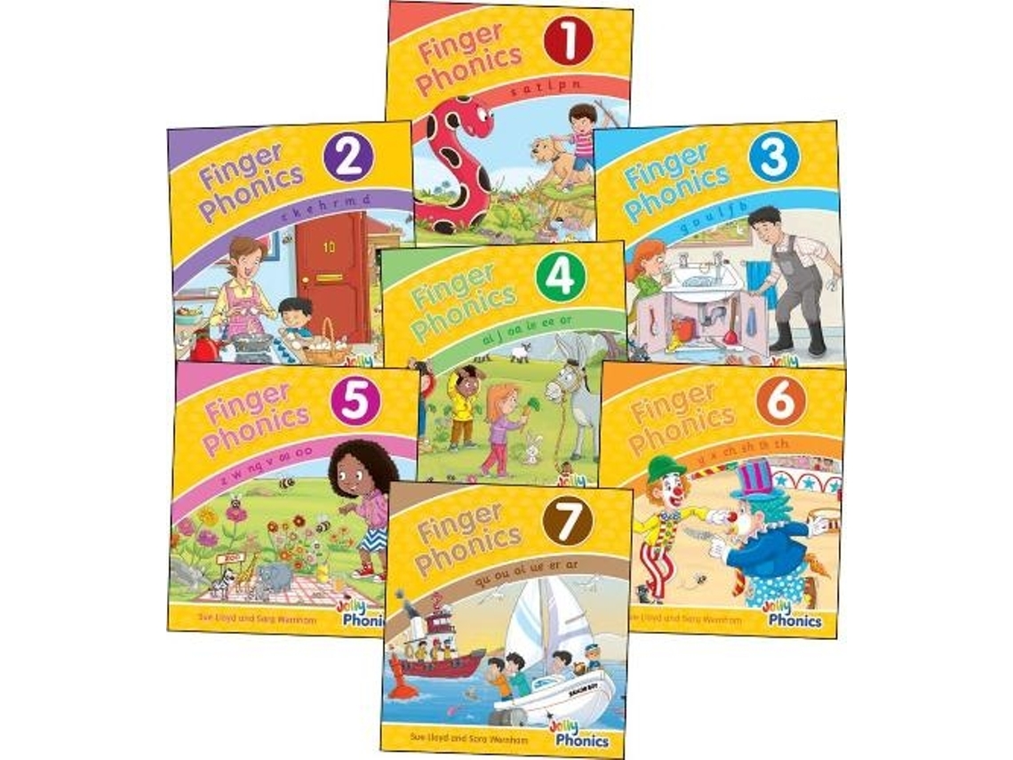 Libro Finger Phonics Books 1-7 de Sue Lloyd (Inglés - Tapa Dura)