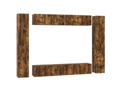 Maison Exclusive - Set De Muebles De Tv 10 Pzas Madera Contrachapada Roble Ahumado