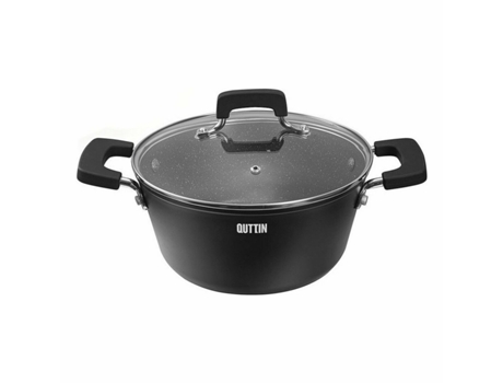 Cacerola con Tapa de Cristal QUTTIN Grand Chef 28x12,5 cm