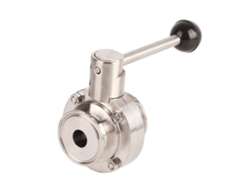 2026velora-válvula De Mariposa Tri Inoxidable De Acero Con Conexión Rápida Sanitaria Y Guarnición De Silicona Od 32mm