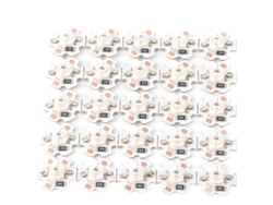 Rebe-25 Piezas Chips Led 5v 1w 200lm Perlas De Luz Azul 455-460nm Para Lámparas Diy