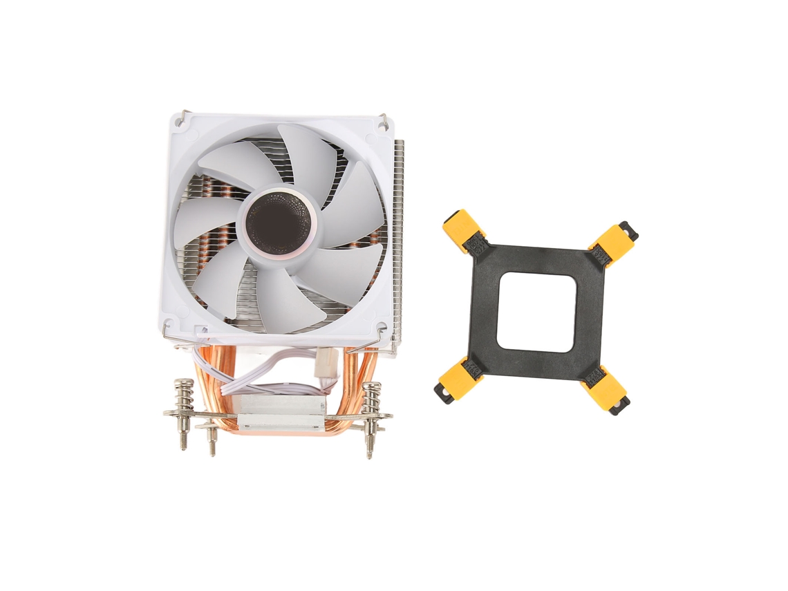 Disipador De Cpu De 9 Cm Con 6 Canales De Cobre, Efectos De Luz Coloridos, Silencioso, Para 775 1150 1151 1155