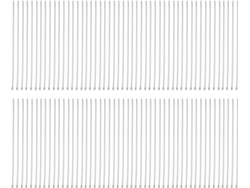 100 Bridas De Acero Inoxidable Con Cierre, 45 Cm (17,7 Pulgadas)