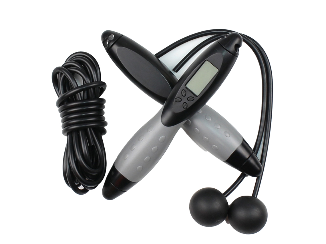 HYMNORA Cuerda de Ejercicio Ajustable Inalámbrica con Contador Digital para Fitness, Boxeo, Gimnasio, etc.