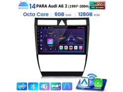 Gps Rádio Android Para Carro Para Audi A6 2 1997 2004 Android 14 6gb 128gb Carplay Bt