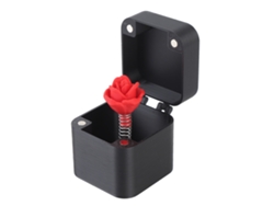 Caja Regalo Sorpresa De Rosa Roja Impresa En 3d Con Pop Up Para Cumpleaños Y Fiestas