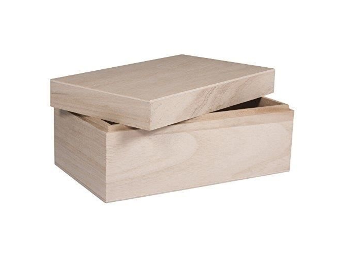 Rayher Hobby Rayher Caja de madera con tapa, FSCMixCred - 62815000
