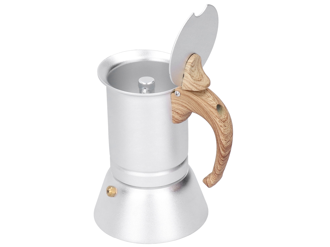 Cafetera Moka de Acero Inoxidable de 150 ml para Cocinas de Inducción Ideal para Uso Doméstico Otros