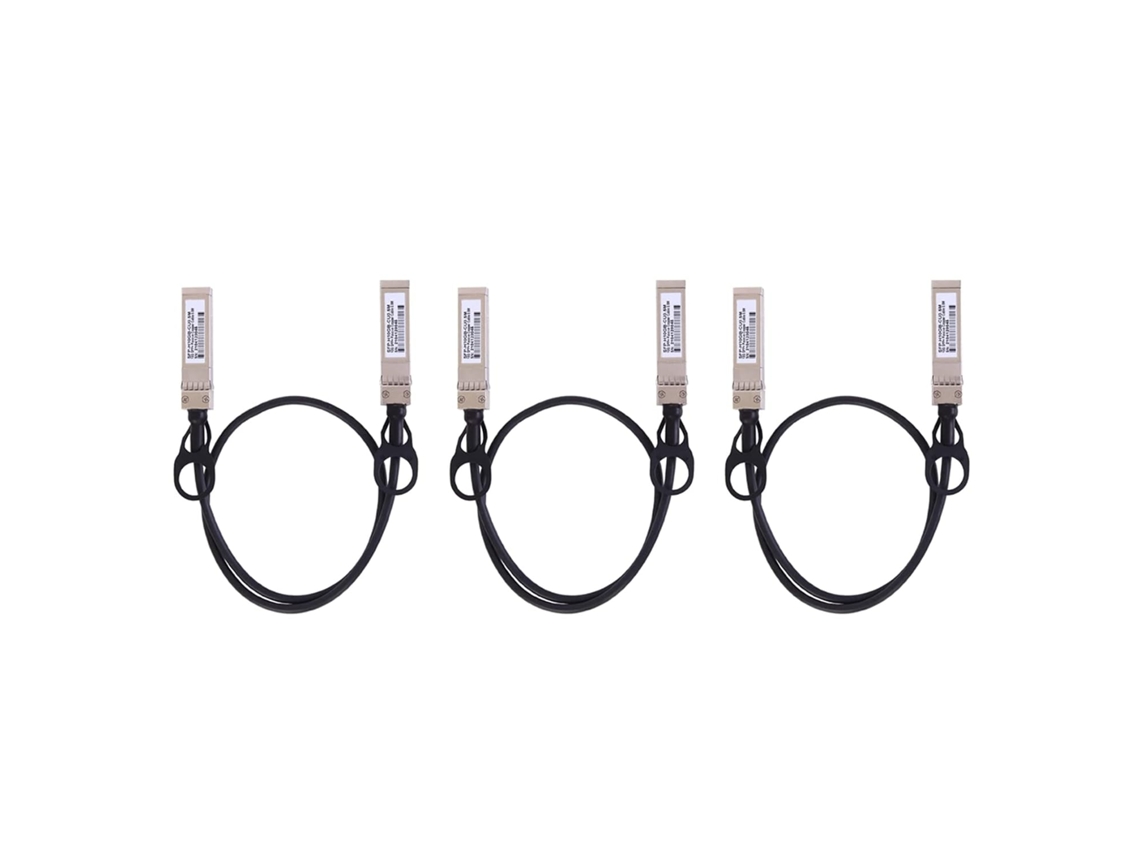 3x SFP 10G + Twinax, base pasiva de cobre de montaje directo 10G para SFP H10GB CU1M, (0,5M) SFUSHOS (DAC)