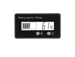 Voltímetro digital LCD para baterías de 12-84 V con alarma de luz blanca e indicador de capacidad | Sin marca