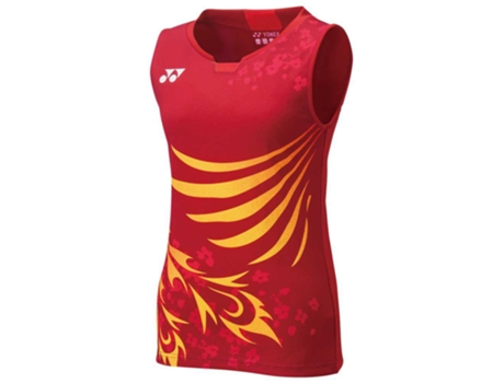 Camiseta de Mujer YONEX Japan Tenis Poliéster Rojo (XL)