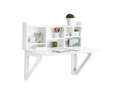 Mesa de Pared con Estante Integrado Fwt07-Ii-W SOBUY