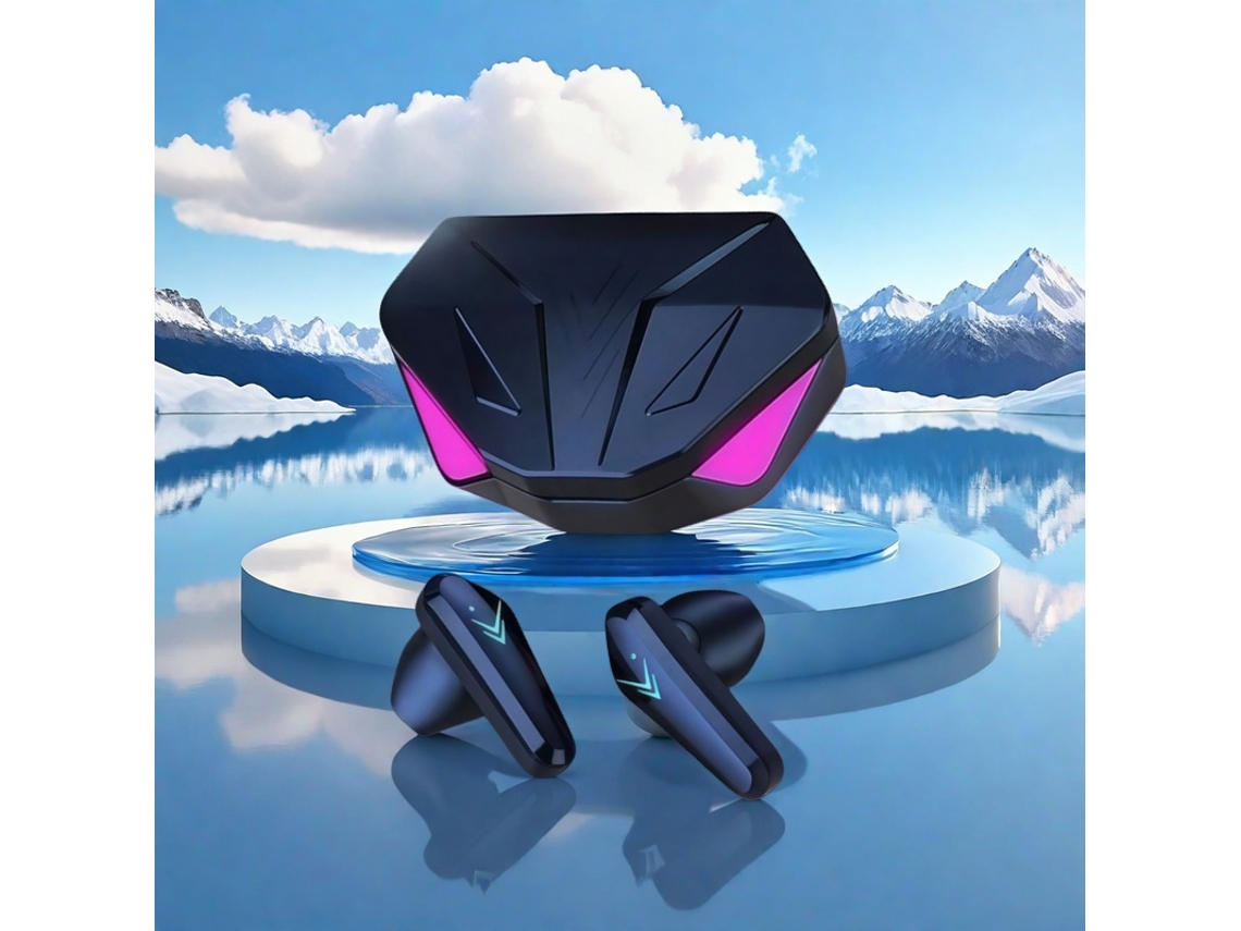 Fone de Ouvido Gamer Sem Fio Bluetooth, com Microfone, Graves Estéreo e À Prova D'água. MDUG