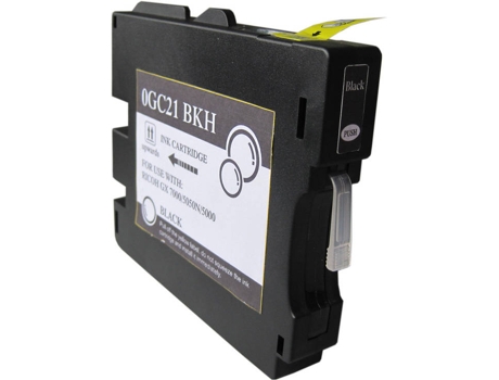 Cartucho para ricoh gc21k Negro Tinta de Pigmento 405532