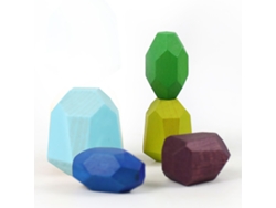 Clasificación de piedras apiladas, juguetes sensuales Mdug (5 piezas de madera de acacia)