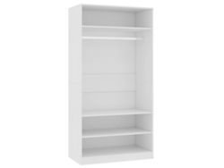 Armario 100x50x200 cm Derivados de Madera Blanco MAISON EXCLUSIVE