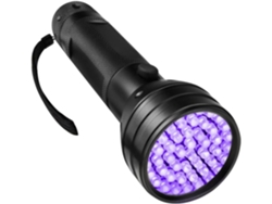 Linterna Negra De Aleación De Aluminio Con Protección Uv E Impermeable.