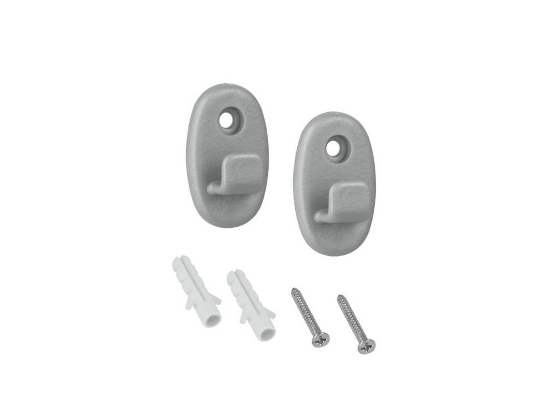 Juego 2 Ganchos METALTEX Plastico Serie Onda