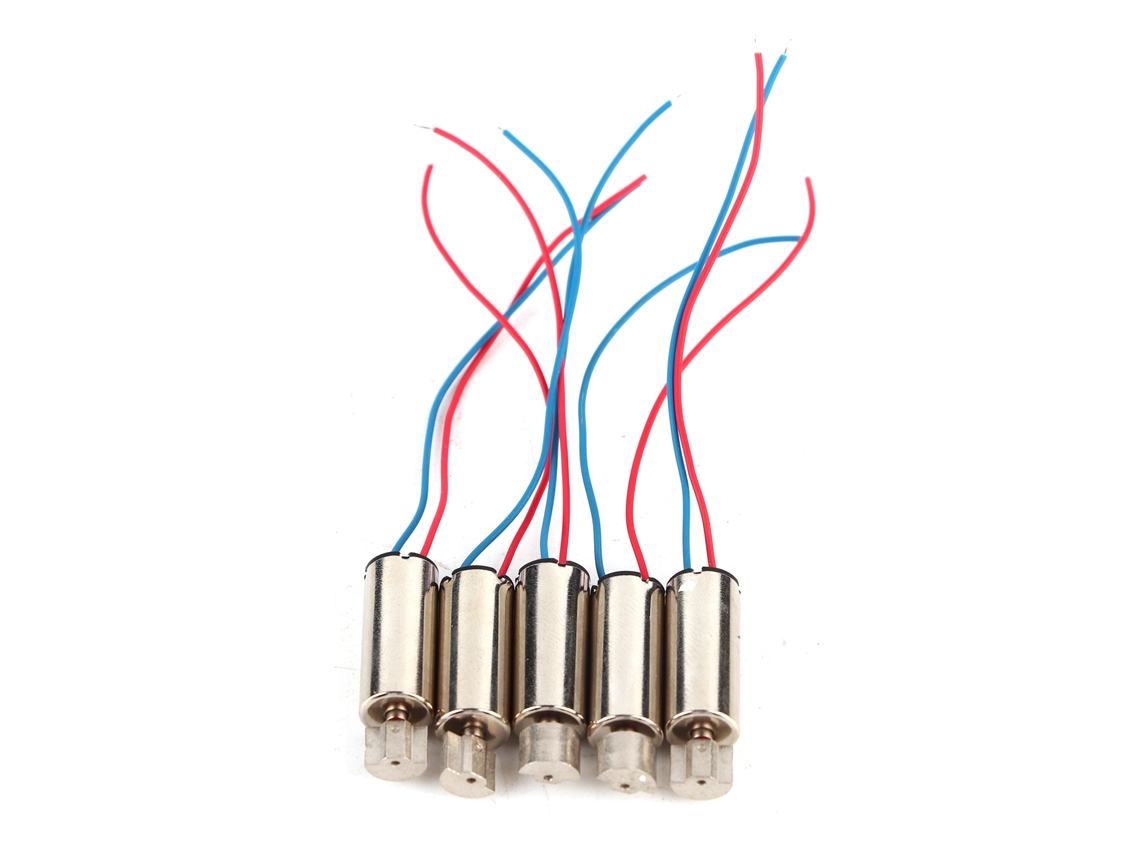 5 Micromotores Vibradores Sin Núcleo De 7500 Rpm Para Pulseras De Juguete Inteligentes