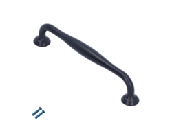 Mango De Latón Negro Mate Para Cajones, Armarios Y Puertas De Baño - Hardware De Mobiliario