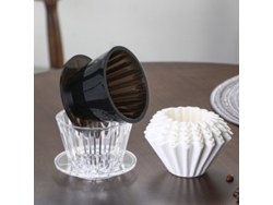 Set para preparar café artesanal, pico antigoteo, filtro de café transparente en acrílico resistente al calor.