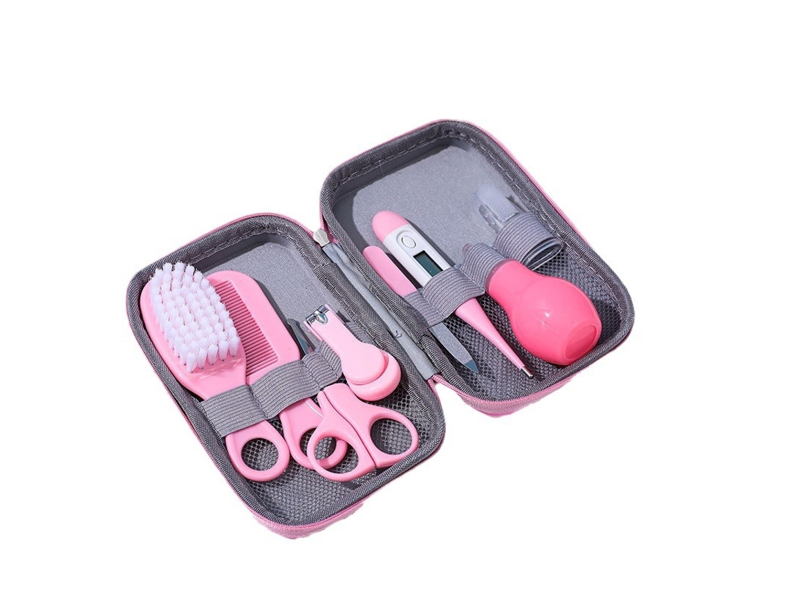 Set de baño y cuidado diario para bebés Yuysan (8 piezas) - Rosa