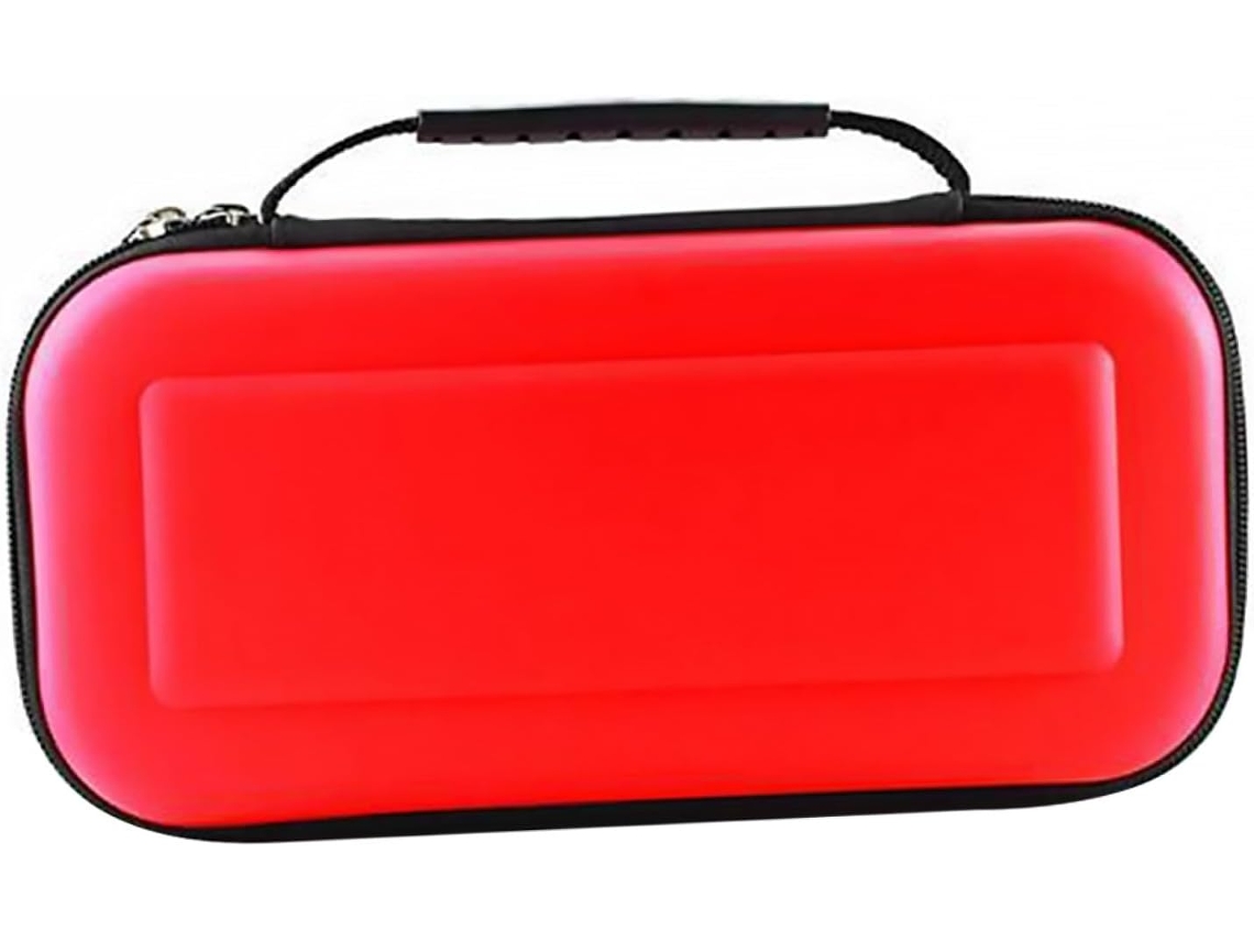 Estuche De Almacenamiento De 10 Compartimentos Con Doble Cremallera, Rojo.