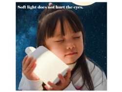 Luz nocturna táctil LED con asa para niños, recargable por USB, lámpara de mesita de noche para habitación de bebé, brillo y color ajustables, blanco USHION