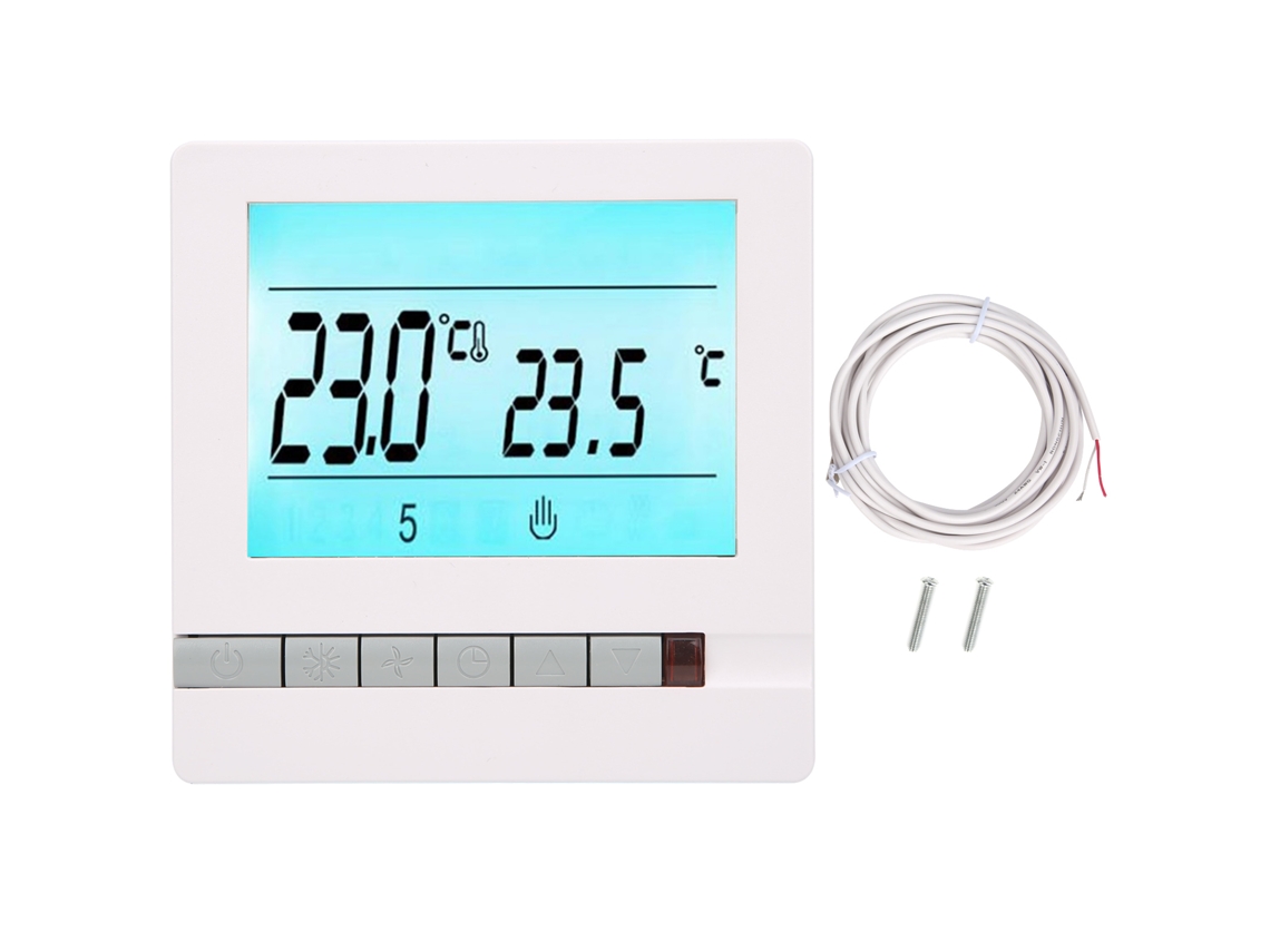 Termostato Digital Programable Para Calefacción Por Suelo Radiante Interior Ac220v 16a V705h
