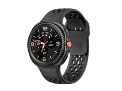 Correa para Samsung Galaxy Watch 8 / 8 Classic - Silicona negra con hebilla invertida de estilo clásico