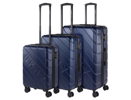 Juego De Maletas Rígidas Abs DKNY DKNY-911 Side Tracked marino (50X76x31 Cm - 100L)