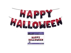 Decoraciones para fiestas de Halloween, pancartas y guirnaldas de papel para colgar con la frase "Feliz Halloween". Ly Ebike