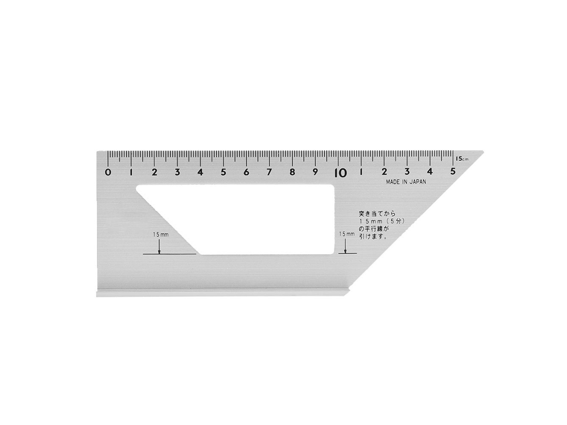 Regla De Ángulo Multifuncional De 45/90 Grados En Aleación De Aluminio Para Carpintería.