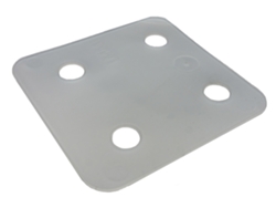 Placa de Presión Sin Ranura 1Mm Transparente Bolsa 96 Piezas WOVAR