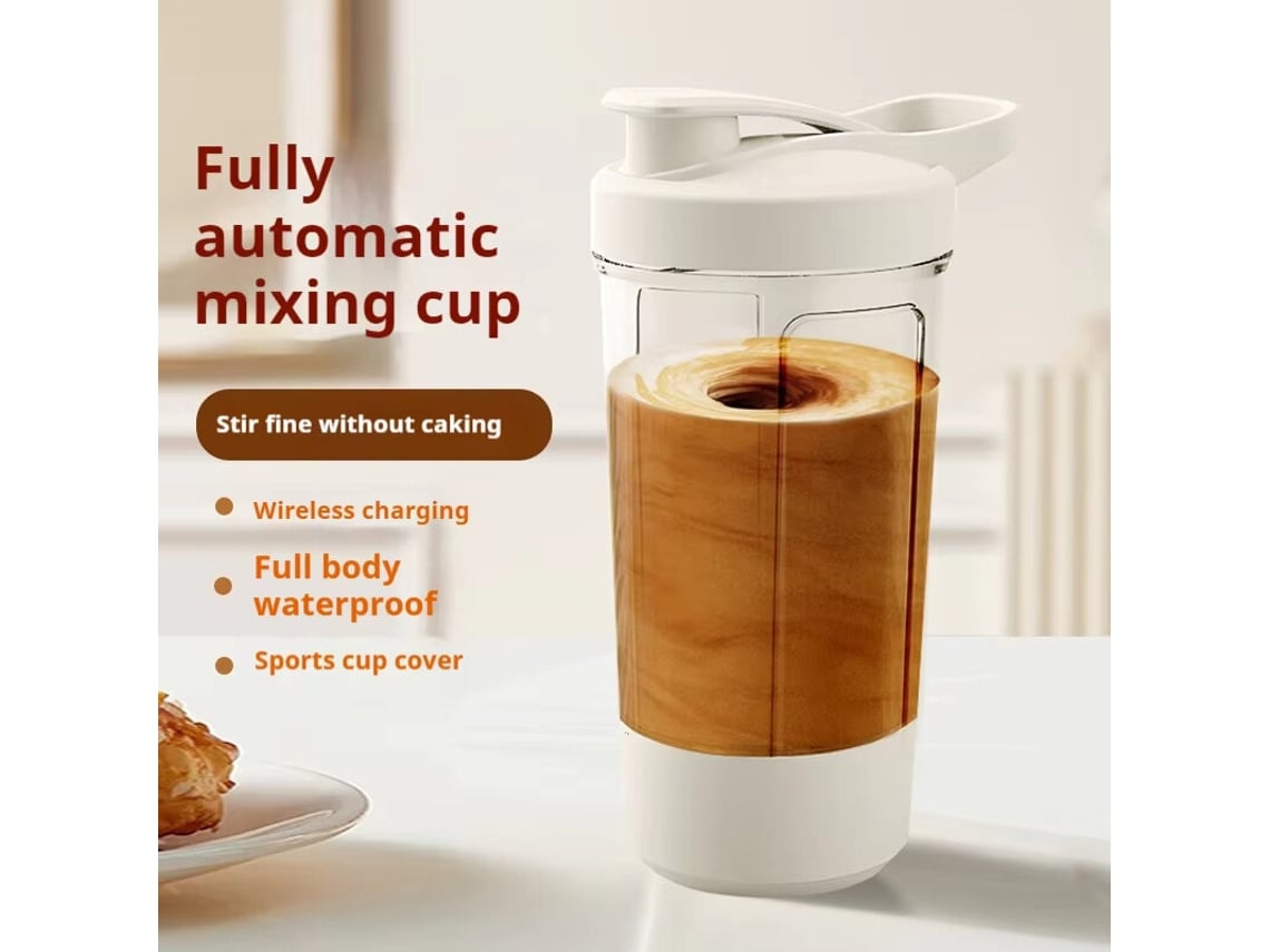 Vaso Mezclador Automático Carga Usb Botella Mezcladora Proteína Polvo Impermeable Silencioso Portátil Multifunción Taza Café Leche