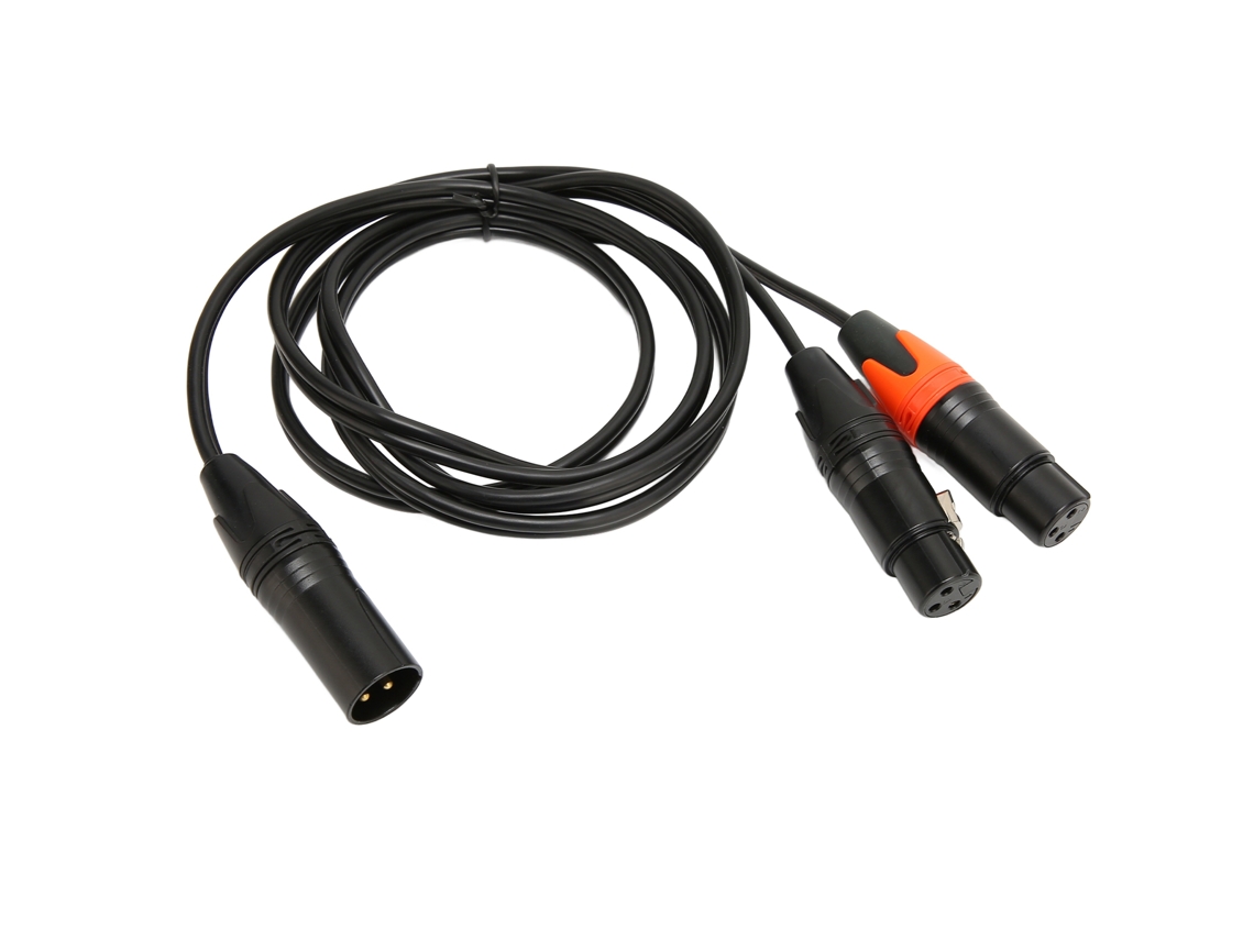 Cable Divisor En Y Xlr Macho A Doble Xlr Hembra Para Micrófono, Mezclador Y Amplificador De 1,5 M