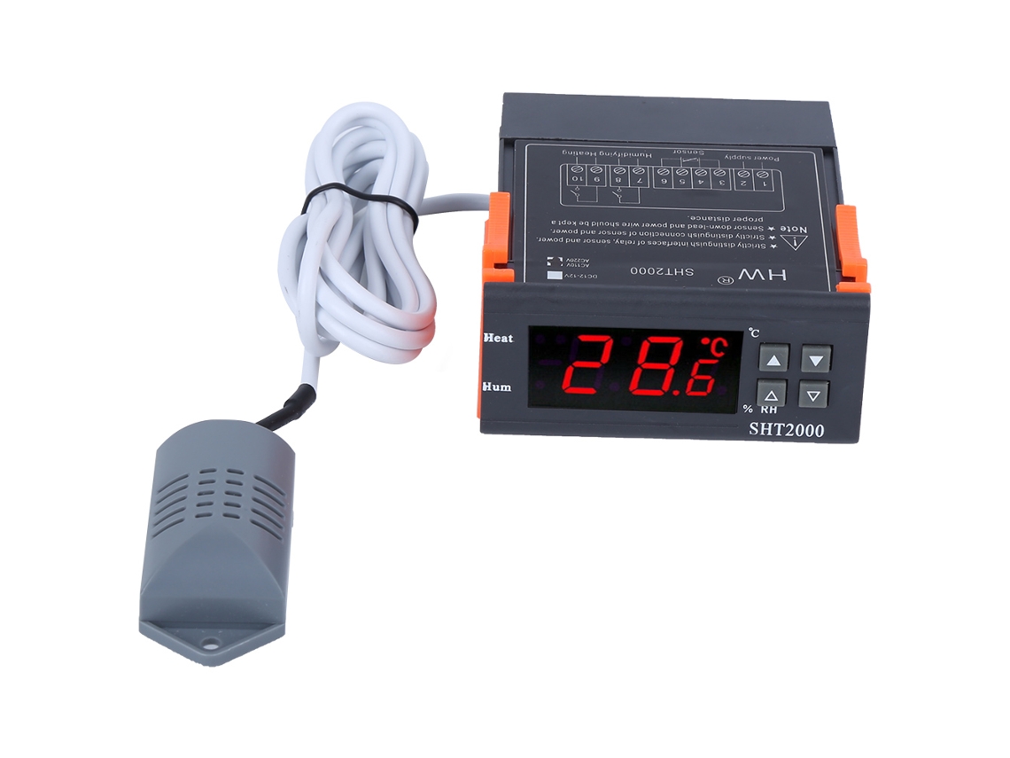 Controlador Inteligente De Temperatura Y Humedad Con Pantalla Lcd Digital 110-220v