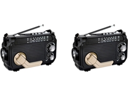 2 Radios De Manivela, Generación De Energía, Carga Solar, Tarjeta Bluetooth, Tres