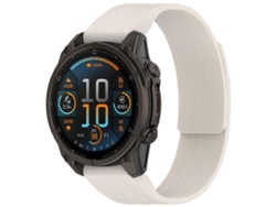 Bracelete Para Garmin (26mm) - Silicone Magnético - Listras Verticais - Liberação Rápida Starlight